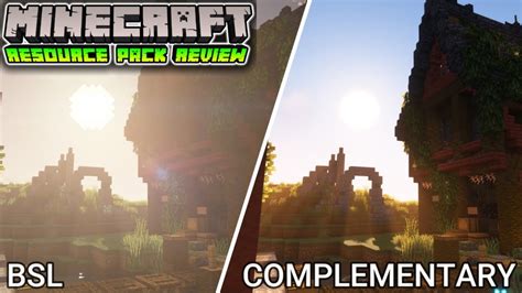 Minecraft 118 Shaders Comparison Complementary Shaders Vs Bsl Shaders ...