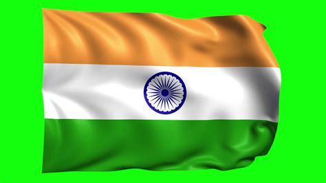 3d flag animation of India on green screen 21389619 Stock Video at Vecteezy