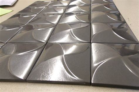 Metal Wall Tiles Home Design | Contemporary Tile Design Ideas From ...