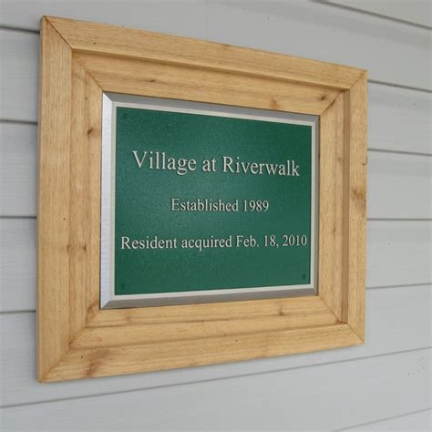 Personalized Aluminum Plaques - Aluminum Wall Plaque | Woodland Manufacturing