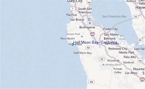 atravesar Gimnasta Sede half moon bay map interferencia Minero Rizado