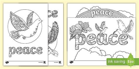 Dove Mindfulness Colouring (teacher made) - Twinkl