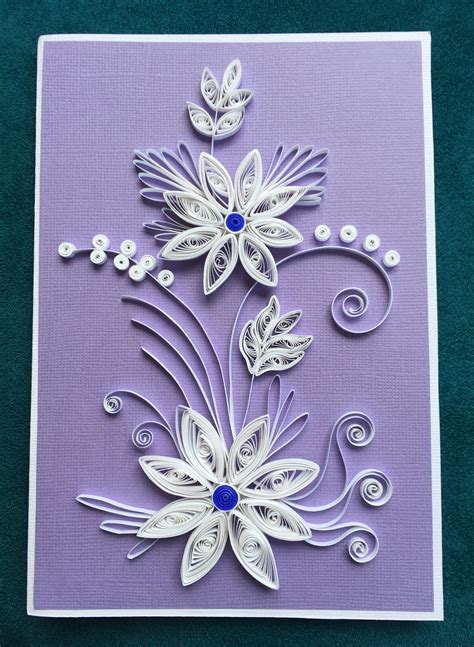 Birthday Card with quilling - A | Quilling birthday cards, Paper ...