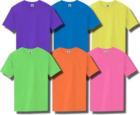 Custom Fashion Colorful Neon T Shirts Wholesale - Buy Neon Color T ...