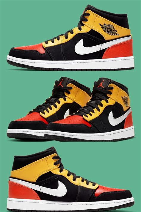 Red And Yellow Jordans Outfit - Free Fashion & Apparel Mockups