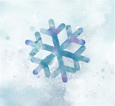 Premium Photo | Watercolor snowflake background