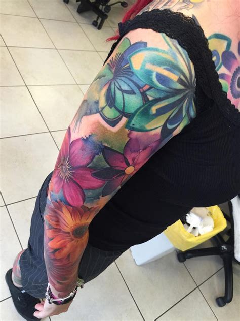 Colorful Flowery Sleeve