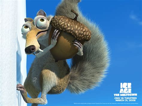 Scrat in Ice Age the Meltdown - Ice age: Scrat and Scratte. Wallpaper (11617314) - Fanpop