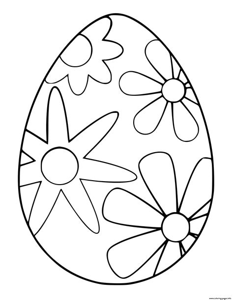 Easter Egg Coloring Pages To Print Free Coloring Pages