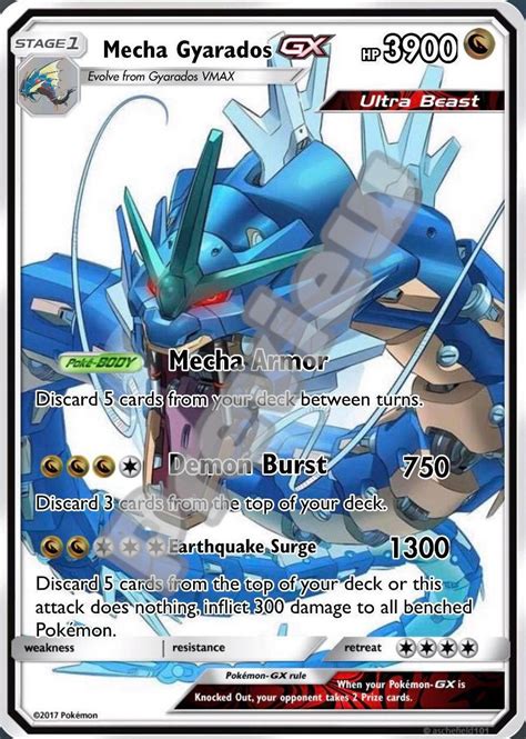 Mecha Gyarados GX Pokemon Card - Etsy Ireland