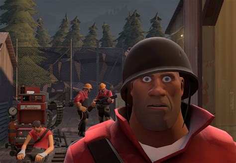 TF2 Soldier Thousand Yard Stare | Thousand Yard Stare | Know Your Meme