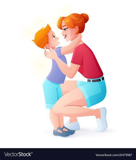 Mother Hugging Child Clip Art