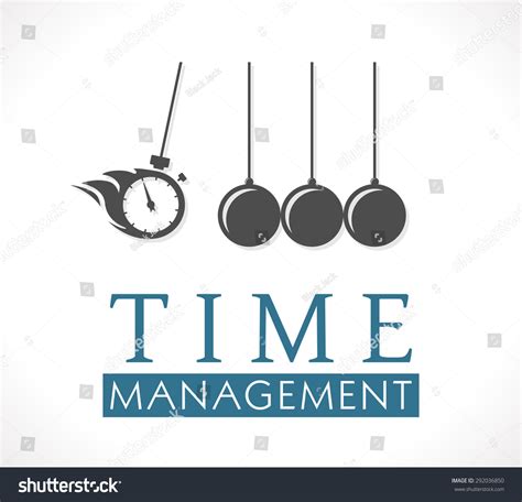 Logo Time Management Concept Stock Vector (Royalty Free) 292036850 ...