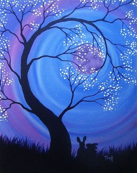 30 Easy Tree Painting Ideas for Beginners, Simple Acrylic Abstract Pai – Art Painting Canvas