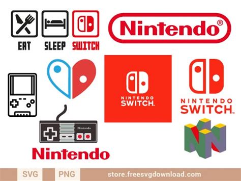 Nintendo Logo SVG Bundle (FSD-F4) - Store Free SVG Download