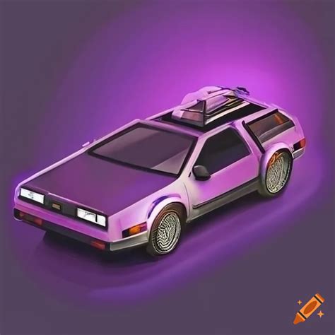 Purple delorean