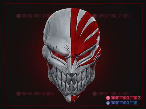 3D file Hollow Mask - Kurosaki Ichigo Bleach Mask 💬・3D printing idea to ...