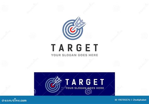 Arrow Hitting Target Logo Templates Stock Vector - Illustration of ...