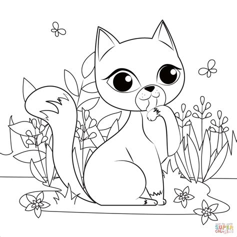 Cat coloring page | Free Printable Coloring Pages