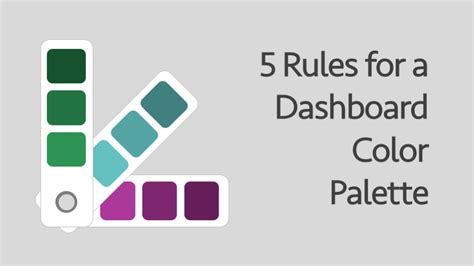 5 rules for a dashboard color palette - Excel off the grid