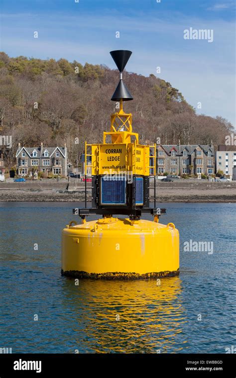 Corran Ledge buoy, west cardinal marker Stock Photo - Alamy