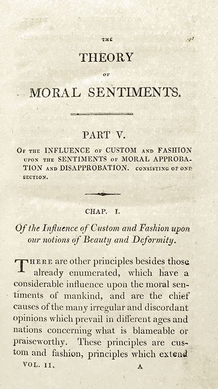 The Theory of Moral Sentiments Adam Smith First Edition