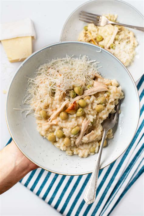 Chicken and Pea Risotto | Easy Wholesome