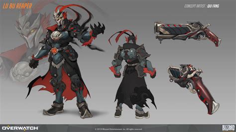 Lu Bu Reaper Skin Concept, Qiu Fang | Reaper skins, Overwatch skin concepts, Overwatch