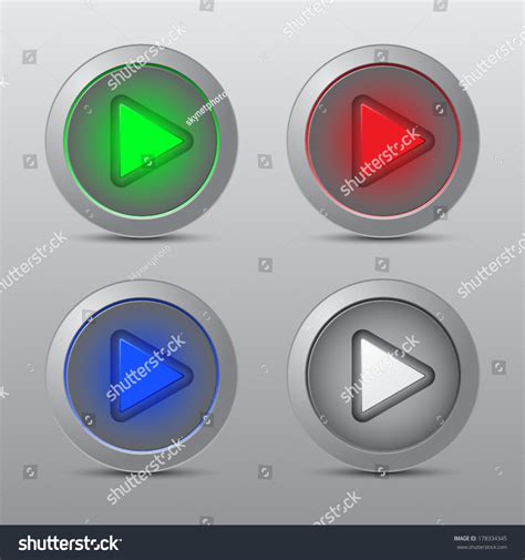 Play button - Royalty Free Stock Vector 178334345 - Avopix.com