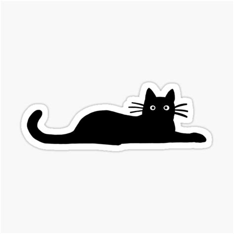 "Black Cat" Sticker for Sale by Jenn Inashvili | Redbubble