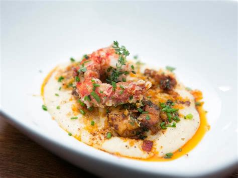 Hominy Grits with Shrimp Two Ways Recipe | Bobby Flay | Food Network