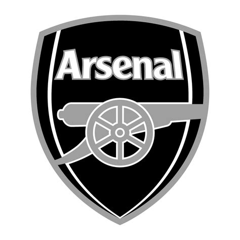 Arsenal Logo Black and White (1) – Brands Logos