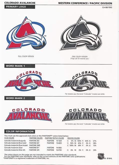 NHL Colorado Avalanche Hockey Team: Primary logo :: Behance