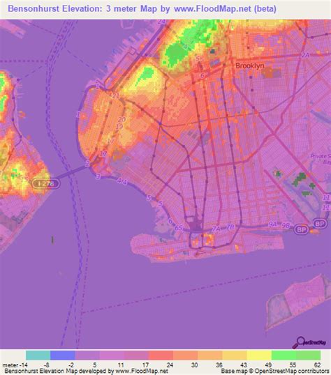 Elevation of Bensonhurst,US Elevation Map, Topography, Contour