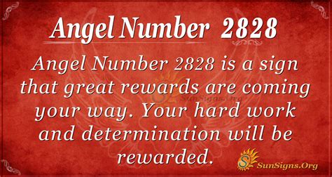 Angel Number 2828 Meaning - Rewards Are Coming Soon - SunSigns.Org