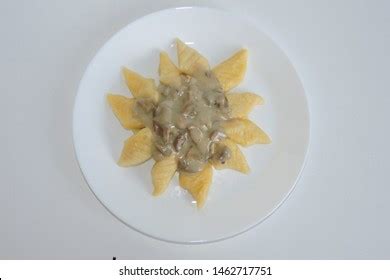 Polish Dumplings Wild Mushroom Sauce Served Stock Photo 1462717751 | Shutterstock