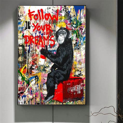 Banksy Still Life Great Abstract Graffiti Paintings Printed on Canvas – CanvasPaintArt