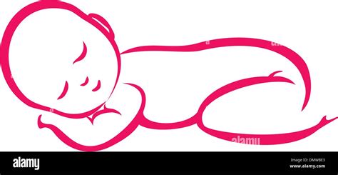 baby sleeping silhouette Stock Vector Art & Illustration, Vector Image ...