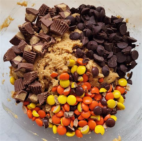 Reese's Pieces Cookies - Whisking Wolf