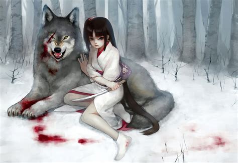 🔥 [40+] Anime Wolf Girl Wallpapers | WallpaperSafari