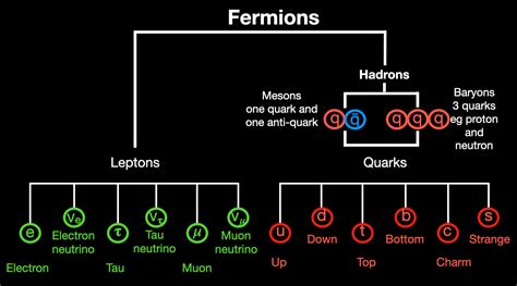 Quarks And Hadrons Diagram