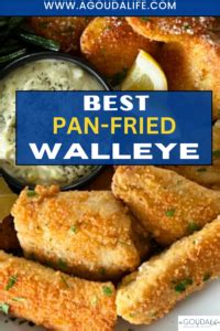 Pan Fried Walleye - lightly crispy breading - A Gouda Life