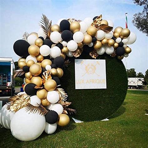 153pcs Black Gold Balloon Arch Garland Kit Metallic Gold - Etsy