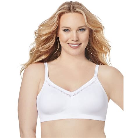 Just My Size - JMS Side and Back Smoothing Wirefree Bra, Color: White ...