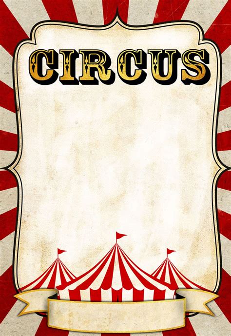 Vintage Circus Poster Template – Layered Customizable | dadartdesign ...