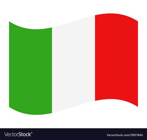 Italy flag Royalty Free Vector Image - VectorStock