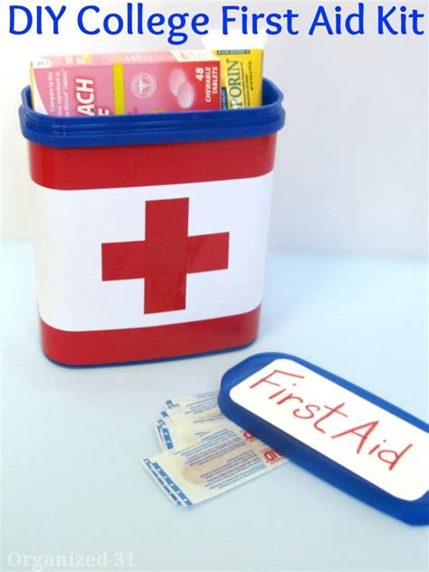 DIY College First Aid Kit - Organized 31