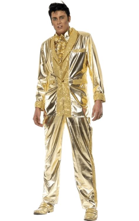 Elvis Costume (Gold) | Joke.co.uk