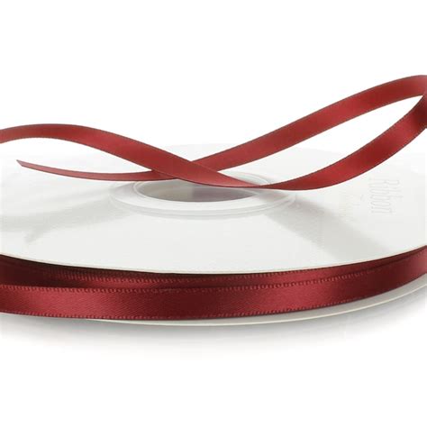 Maroon Double Face Satin Ribbon Choose Width / Length - Etsy