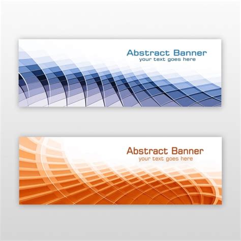 Free PSD | Abstract banners design